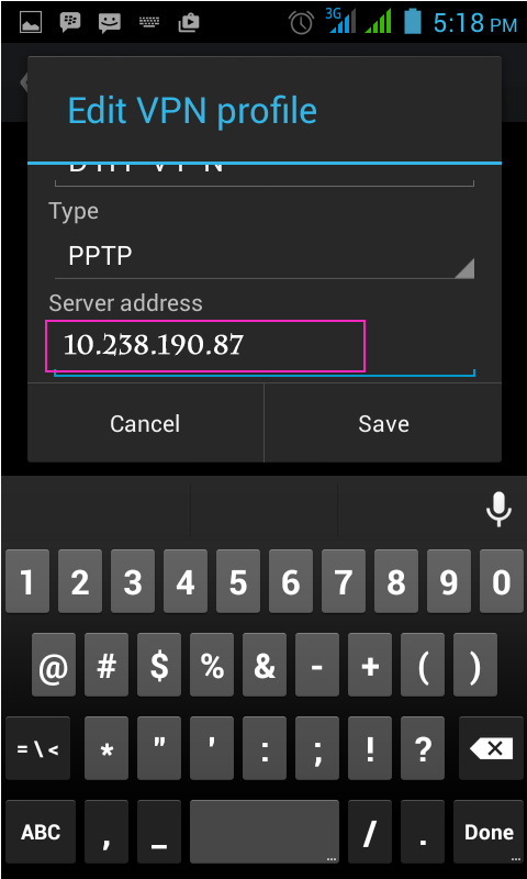 vpn address