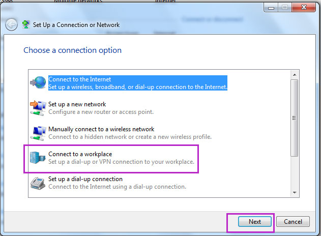 how to connect windows 7 to pptp vpn