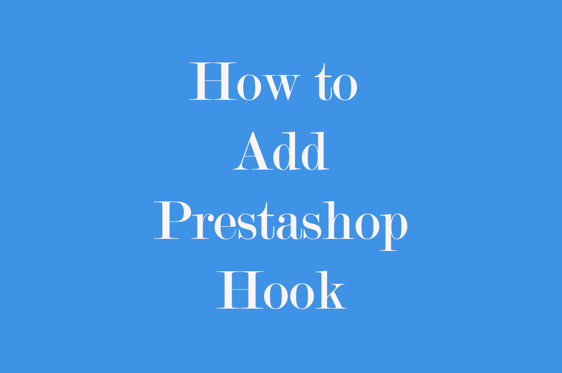 How to add prestashop hook